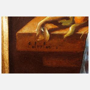 Calzolari, Altmeisterliches Früchtestillleben mit Zitrone