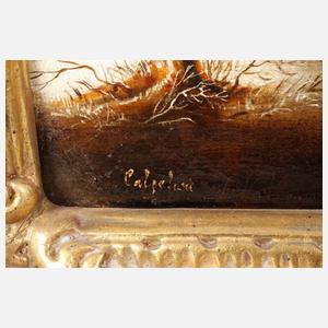 Calzolari, Eisvergnügen an der Küste nach Brueghel