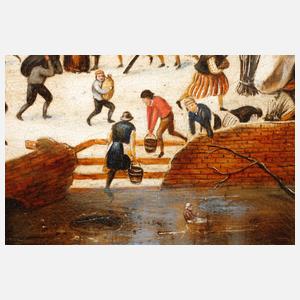 Calzolari, Winterliche Dorfansicht nach Brueghel