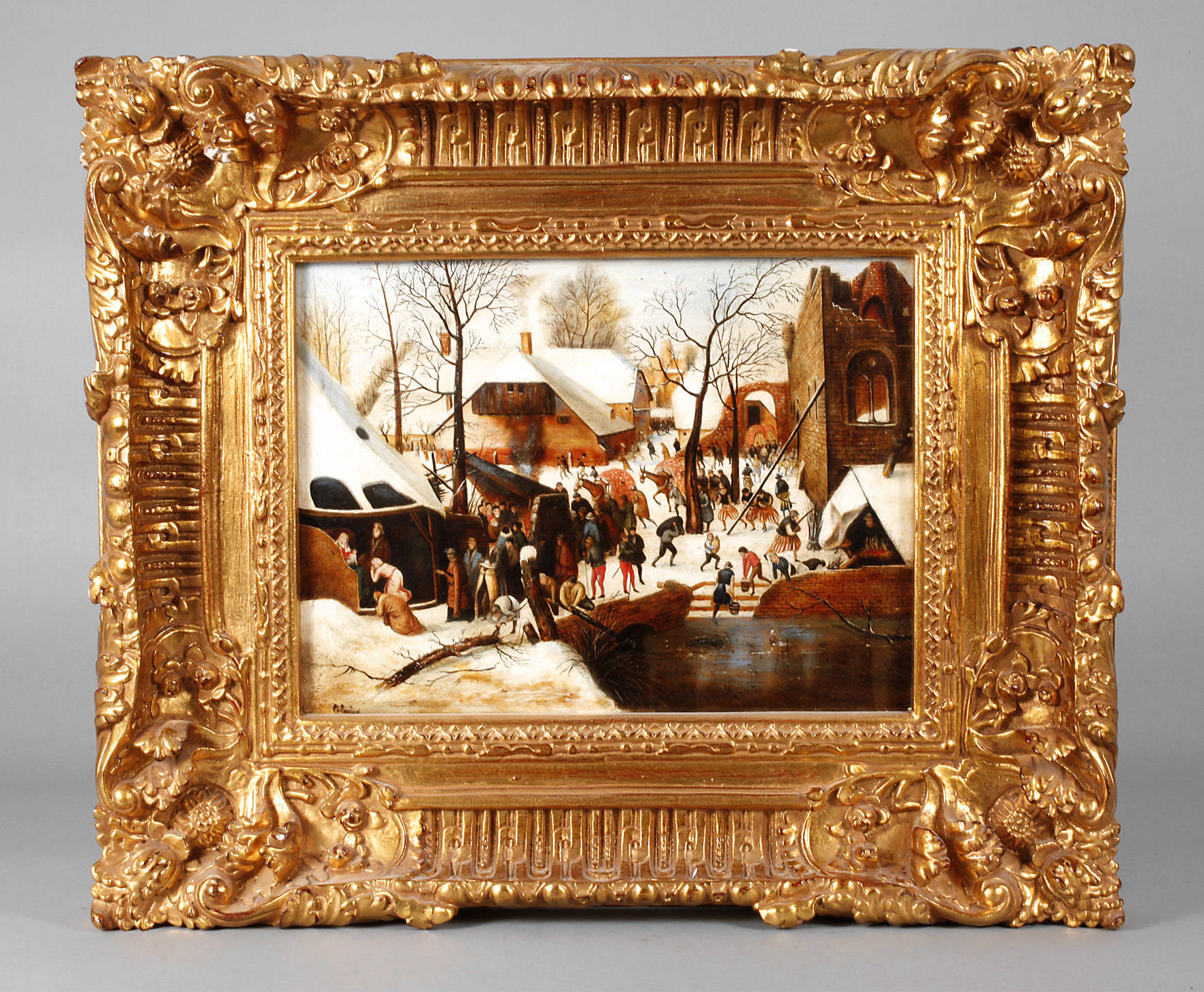 Calzolari, Winterliche Dorfansicht nach Brueghel