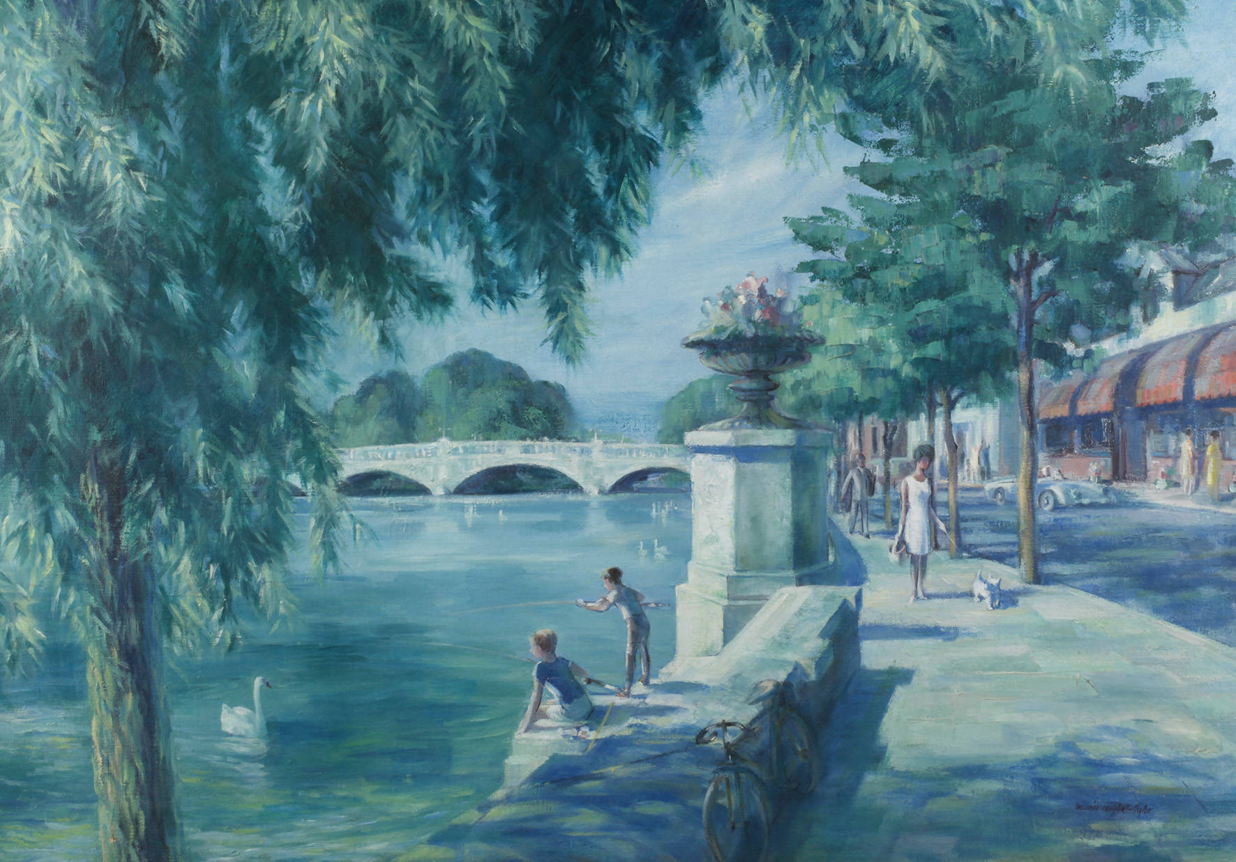 Maurice Campbell-Taylor, Promenade am Fluss