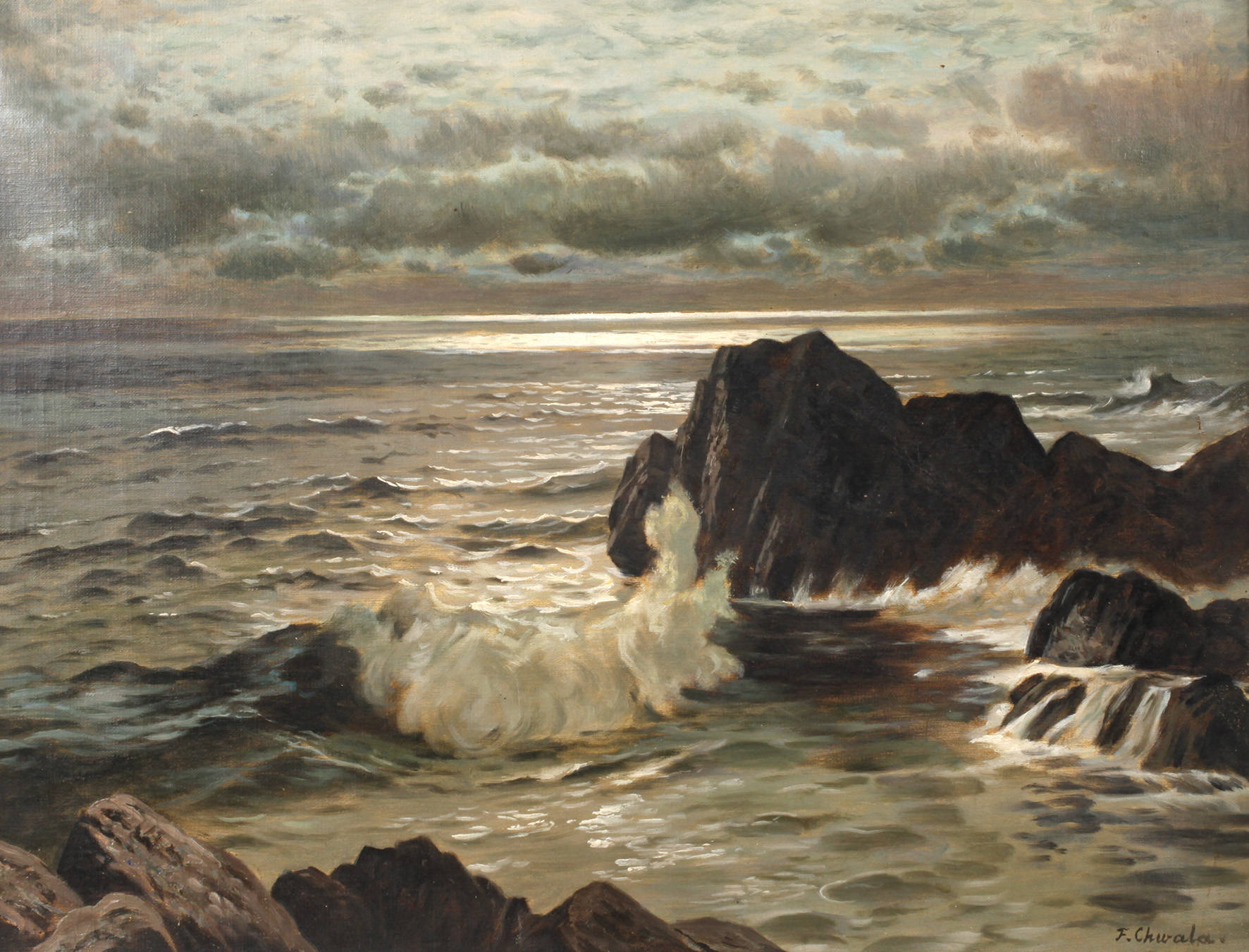 F. Chwala, Meeresbrandung
