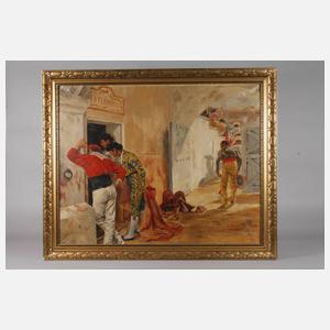 Julien Delvigne, attr., Nach dem Stierkampf