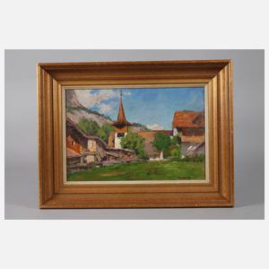 Oskar Dickmann, Bergdorf im Sommer