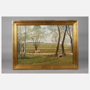 Fritz Dunz, attr., ”Begegnung am Wege”