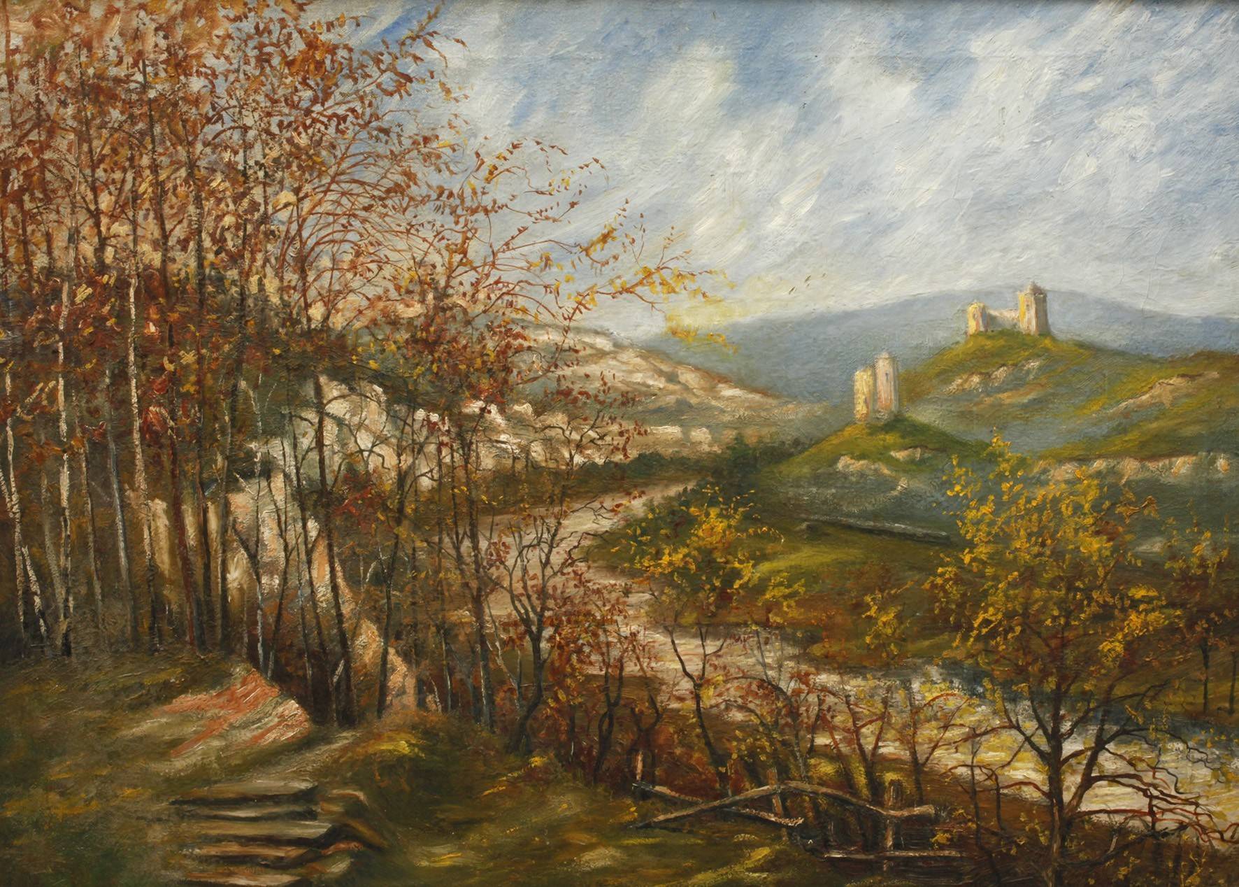 Prof. Elmar von Eschwege, attr., Saaleburgen