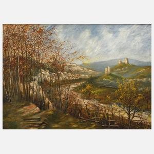 Prof. Elmar von Eschwege, attr., Saaleburgen