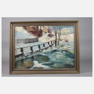 Ludwig Fromme, Dorf im Winter