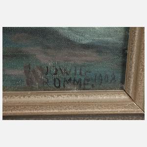 Ludwig Fromme, Dorf im Winter