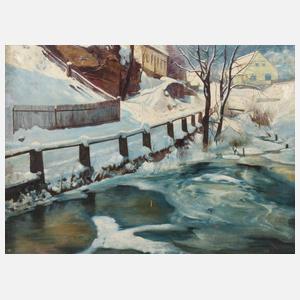 Ludwig Fromme, Dorf im Winter