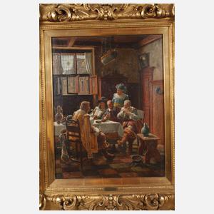 Wilhelm Giessel, Gesellige Runde im Kaufmannskontor