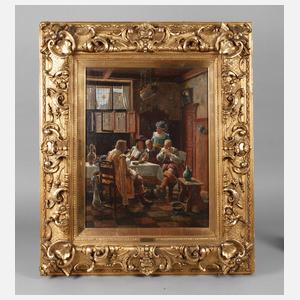 Wilhelm Giessel, Gesellige Runde im Kaufmannskontor