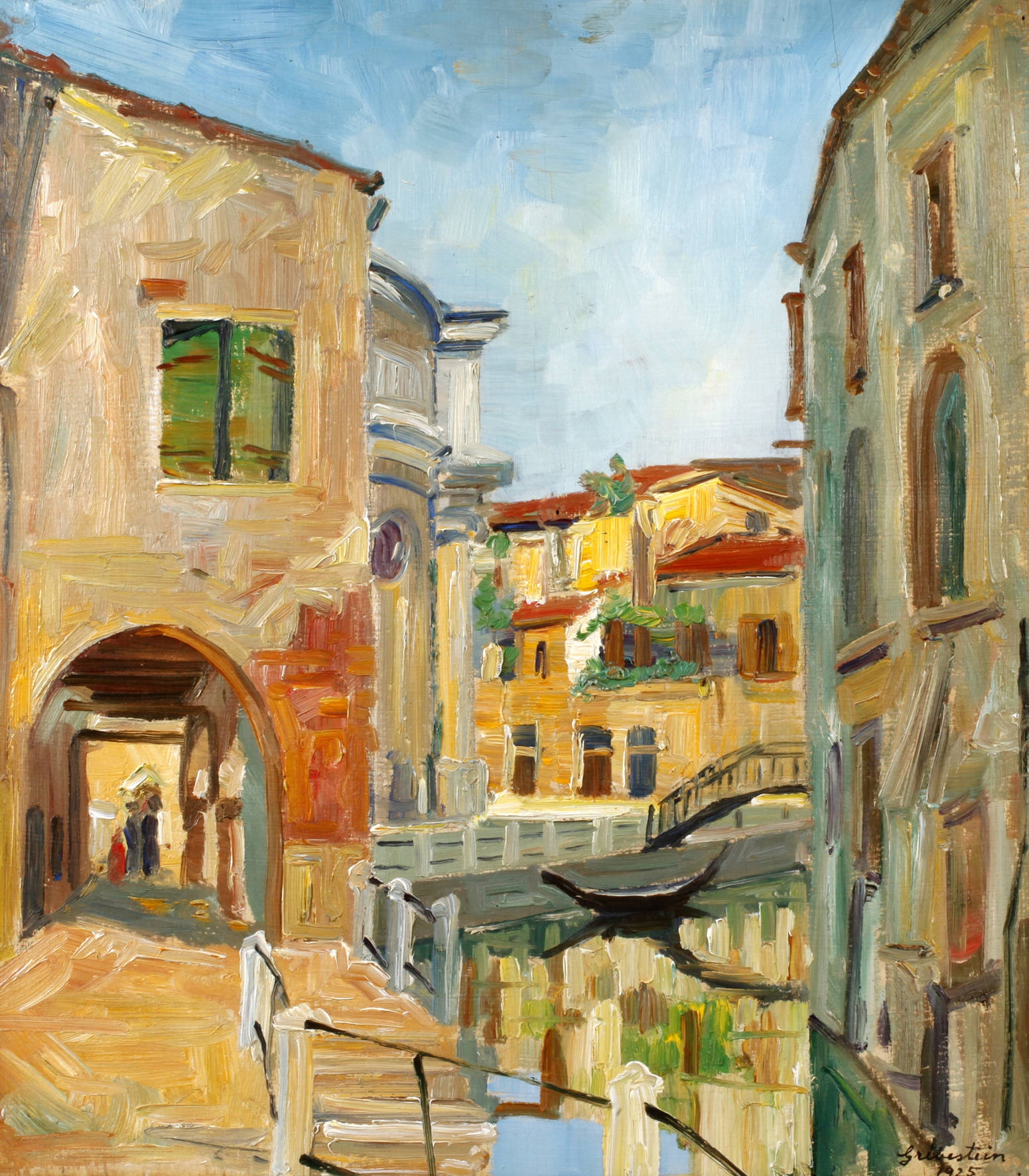 Ferdinand Grebestein, ”Kleiner Canal in Venedig”