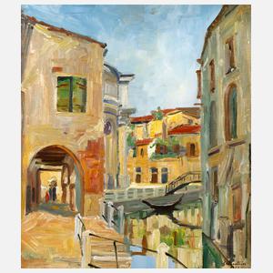 Ferdinand Grebestein, ”Kleiner Canal in Venedig”