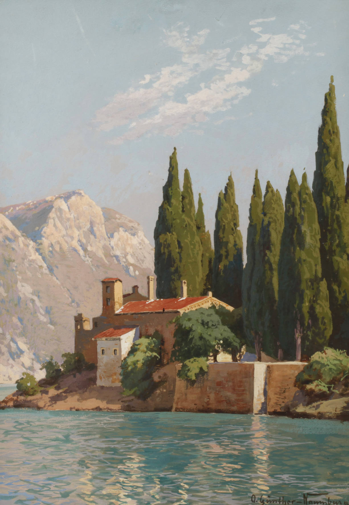 Otto Günther-Naumburg, Mediterrane Landschaft