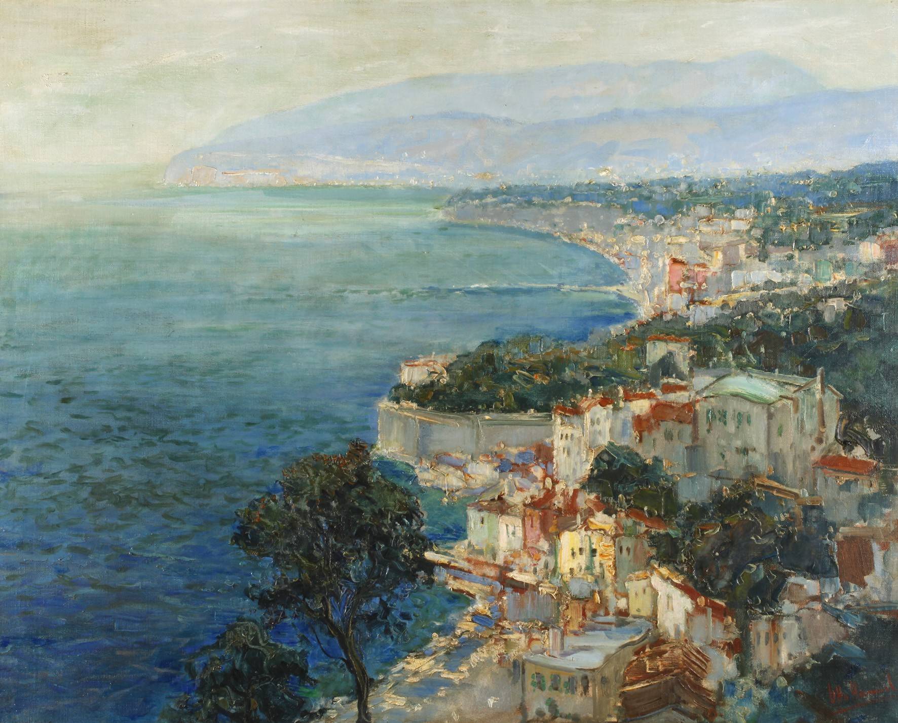 Prof. Otto Hamel, ”Küste von Sorrent”