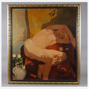 Prof. Gustav Hilbert, Ruhender Mädchenakt