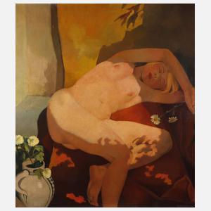 Prof. Gustav Hilbert, Ruhender Mädchenakt