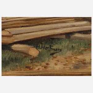 H. Hoffmann, ”Sägewerk im Schwarzwald”