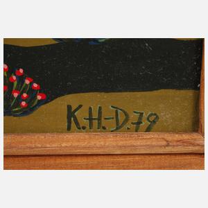 Krystyna Hurec-Diaczyszyn, ”Unterm Regenschirm”