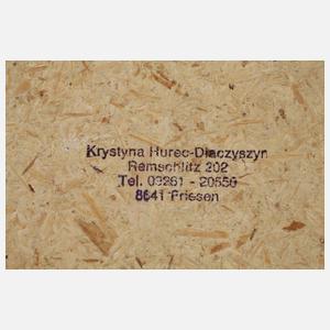 Krystyna Hurec-Diaczyszyn, ”Unterm Regenschirm”