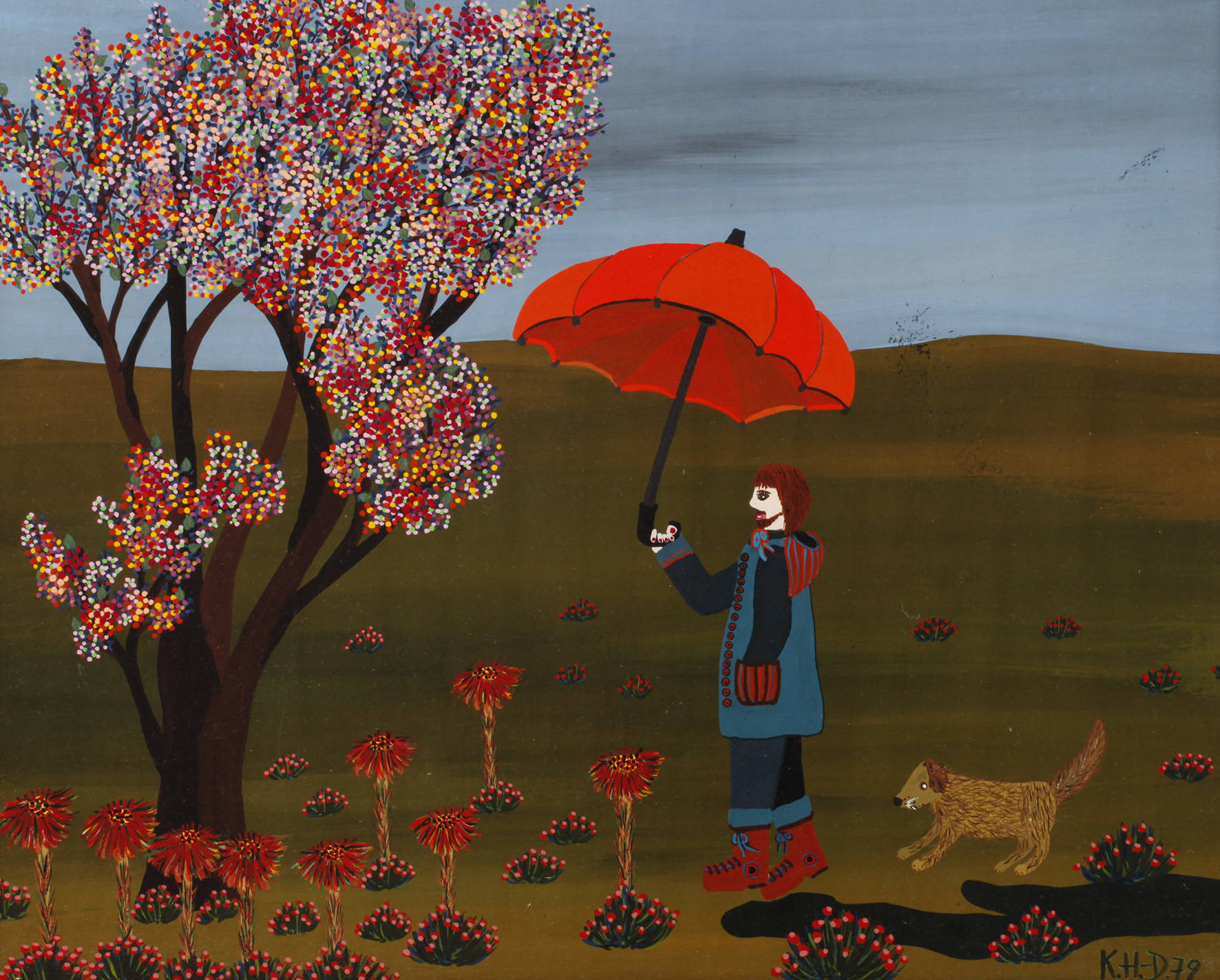 Krystyna Hurec-Diaczyszyn, ”Unterm Regenschirm”