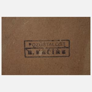 Bohumil Kecir, Zwei Kompositionen mit Kerze bzw. Trinkglas