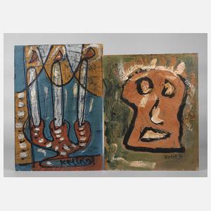 Bohumil Kecir, Zwei Kompositionen mit Kerzen bzw. Maske