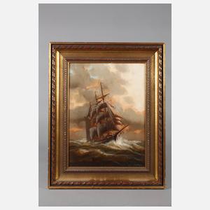 Mody Kersten, attr., Dreimaster auf hoher See