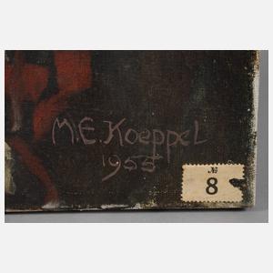 M. E. Koeppel, Mädchen mit Nelken