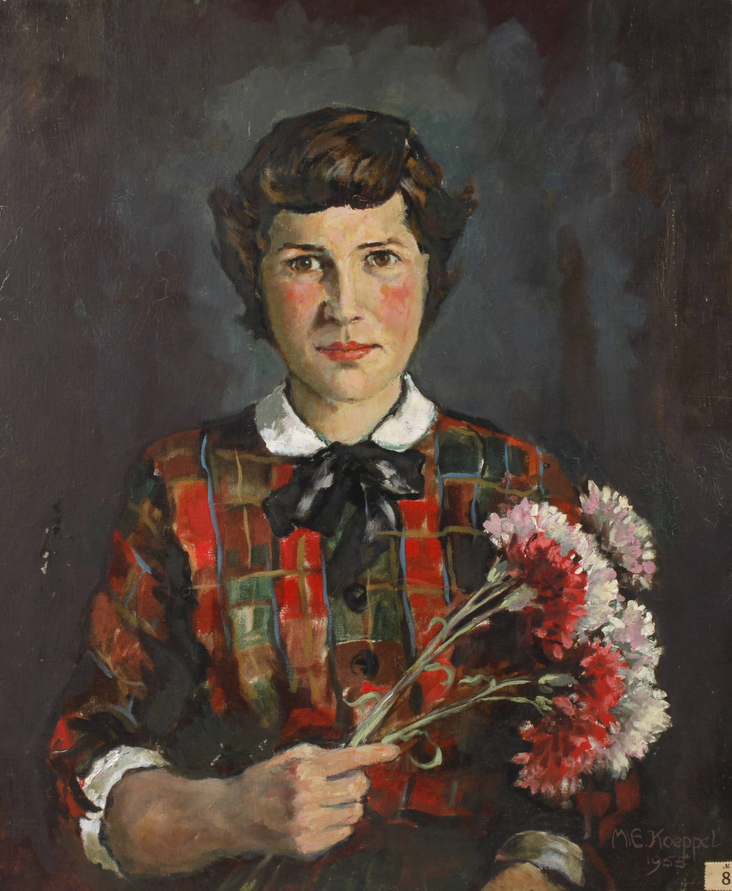 M. E. Koeppel, Mädchen mit Nelken