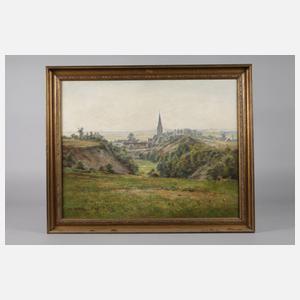 Fritz Köhler, Dorf in Sommerlandschaft