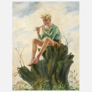 Arthur Krause-Carus, Flötenspieler