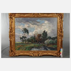 Hendrik van Leeuwen, ”Stürmischer Tag am Bach”