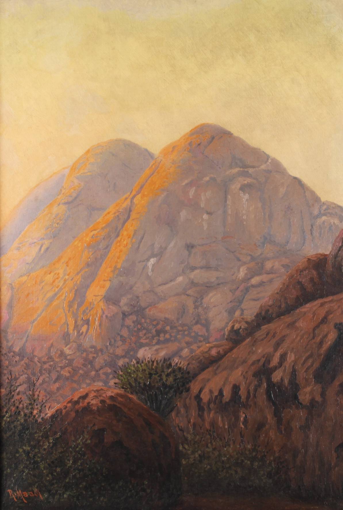 Prof. Dr. Reinhard Maack, ”Granitdome bei der Spitzkoppe ...”