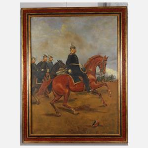 Kurt Maltner, attr., Kaiser Wilhelm I. in der Schlacht