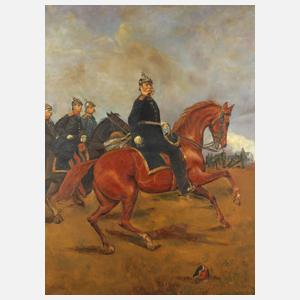 Kurt Maltner, attr., Kaiser Wilhelm I. in der Schlacht