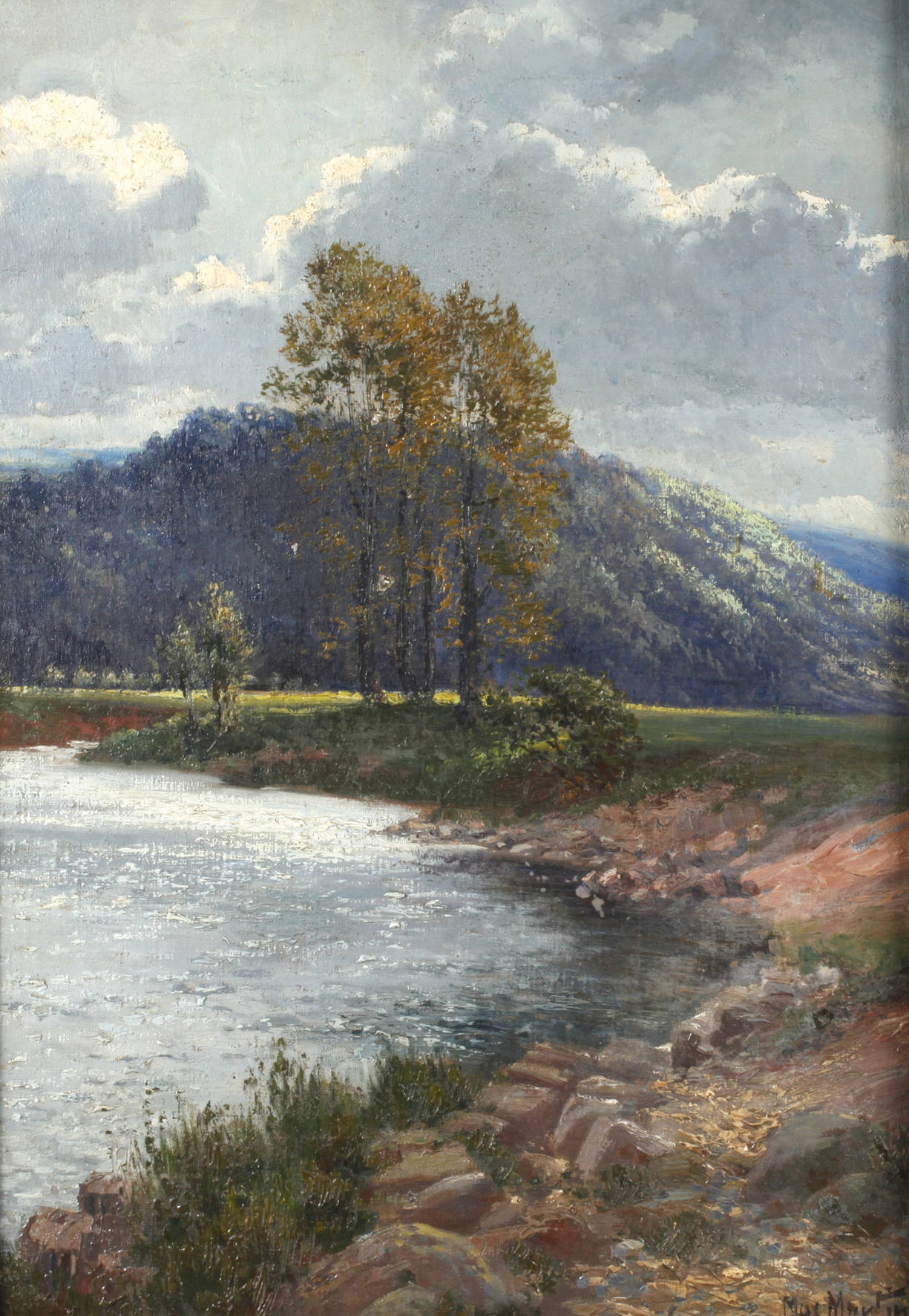 Max Martini, Sommerliche Flusslandschaft