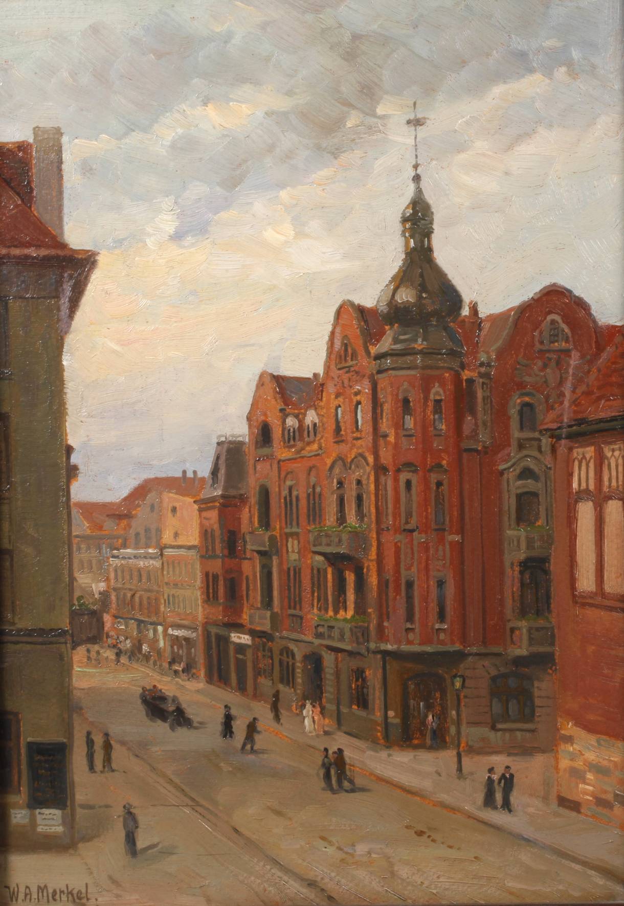 W. A. Merkel, Straßenszene