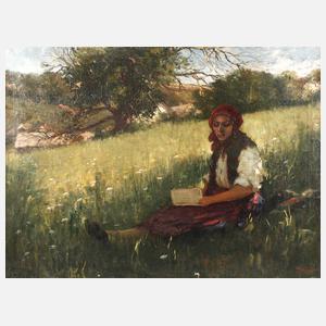 Micö, Junge Frau beim Zeichnen