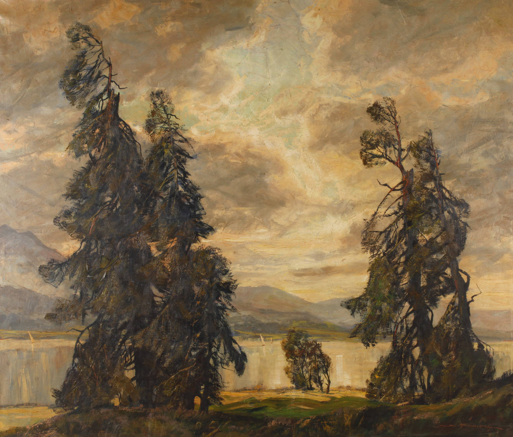 Hans Münnich, ”Abendstimmung am Kochelsee”