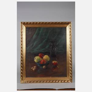 G. Neuhaus, Stillleben mit Äpfeln und Nüssen