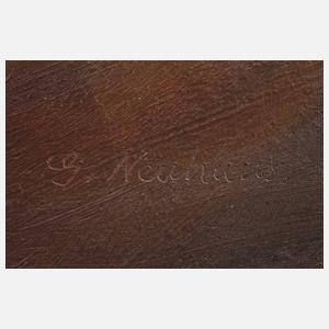 G. Neuhaus, Stillleben mit Äpfeln und Nüssen