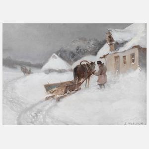 J. Nodzinski, Russische Winterlandschaft