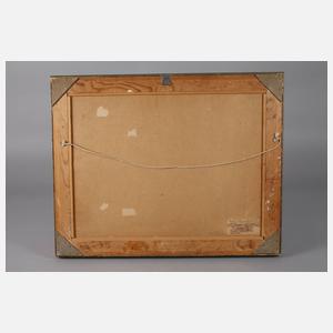 Max Oehler, Thüringer Landschaft mit Hausbrücke