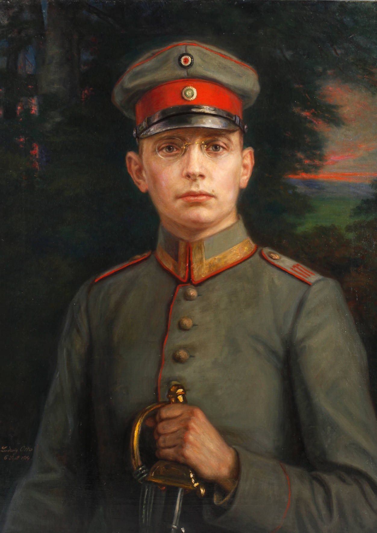Prof. Ludwig Otto, Soldatenportrait