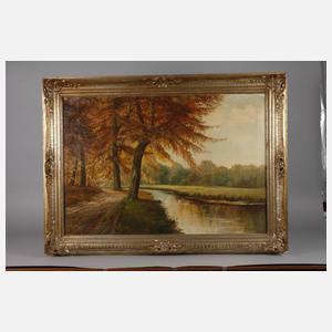 R. Queißer, Herbstlicher Flusslauf