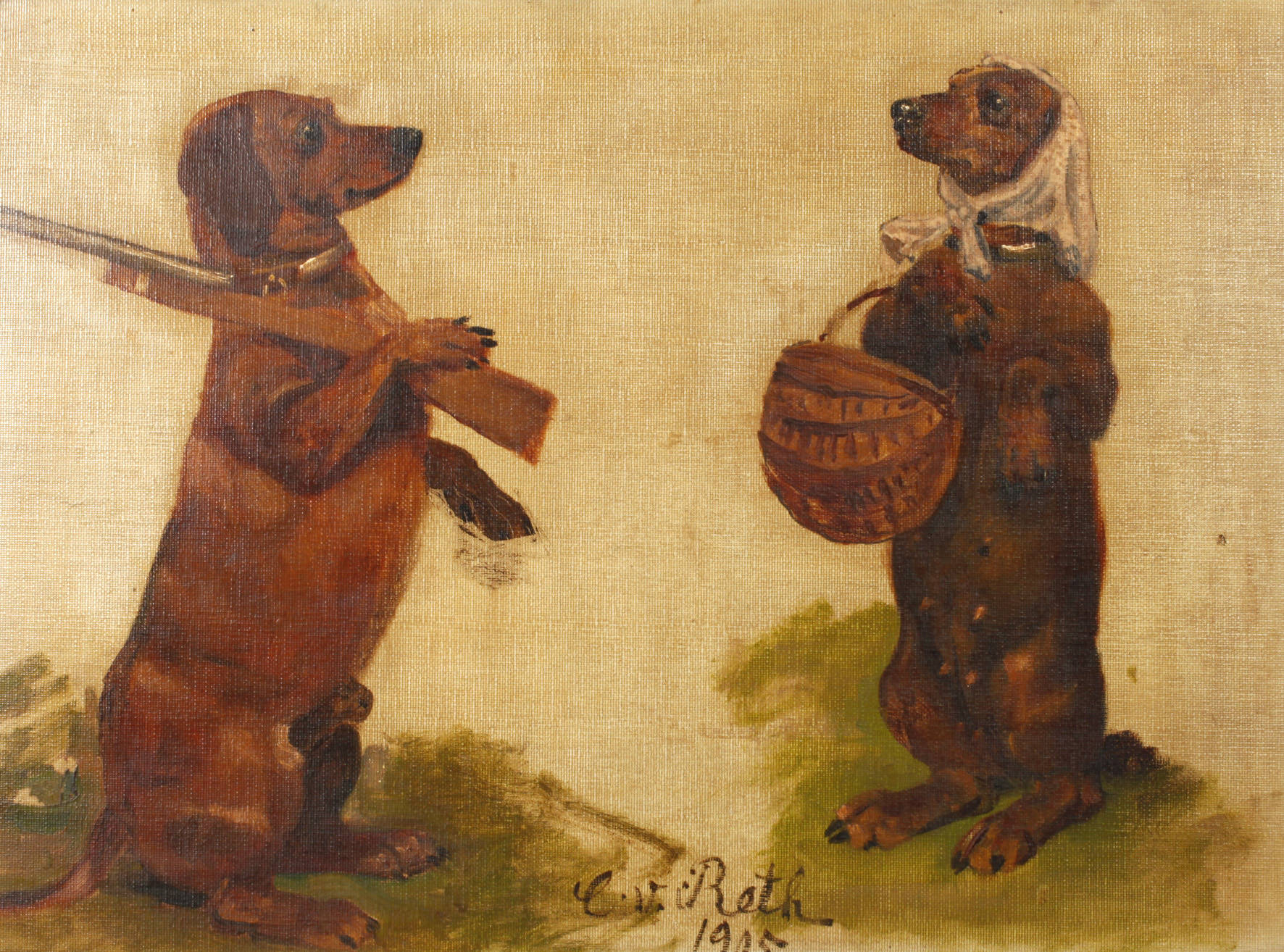 Caspar von Reth, Dackelpärchen