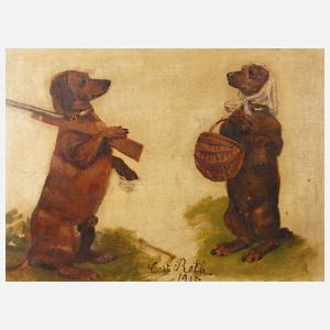 Caspar von Reth, Dackelpärchen
