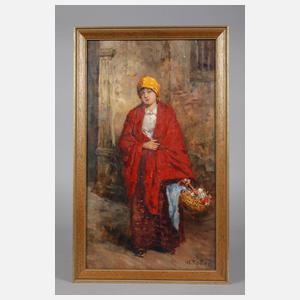 Wilhelm Reuter, Blumenverkäuferin